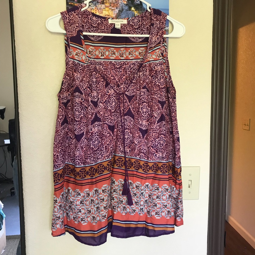 Boho tank with tassels